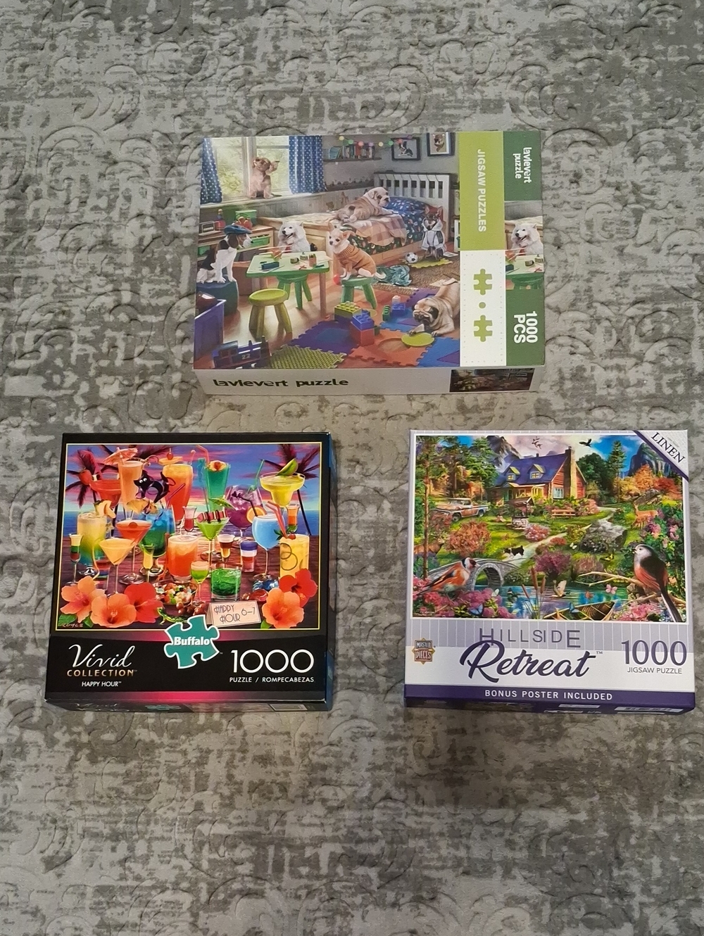 Bundle of 1000 Piece Jigsaw Puzzles